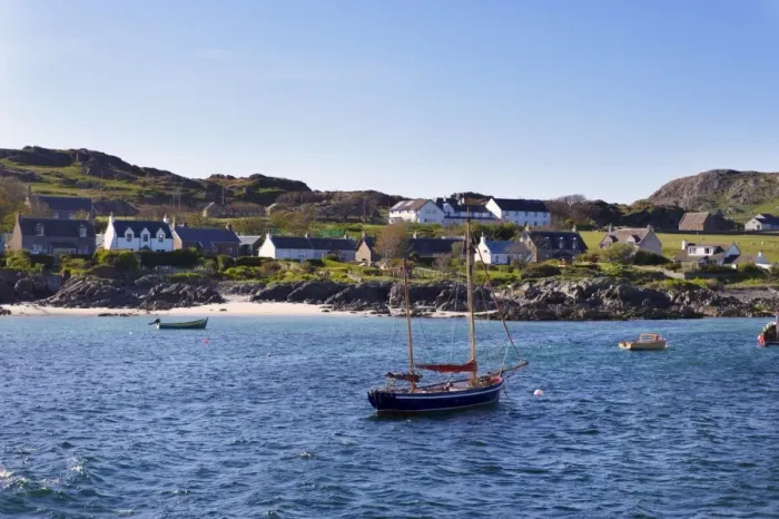 Framed Print : Small boats, Isle of Iona, Inner Hebrides, Scotland, United Kingdom, Europe Framed Print : Small boats, Isle of Iona, Inner Hebrides, Scotland, United Kingdom, Europe