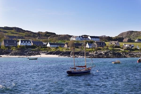 Small boats, Isle of Iona, Inner Hebrides, Scotland, United Kingdom, Europe
