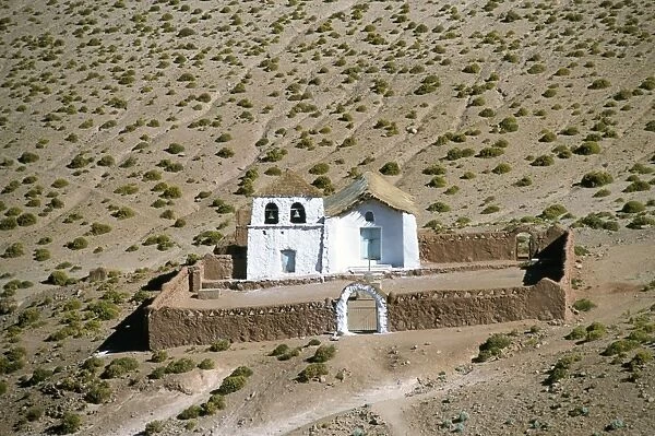 Small church near El Tatio geysers, Atacama desert, Chile, South America