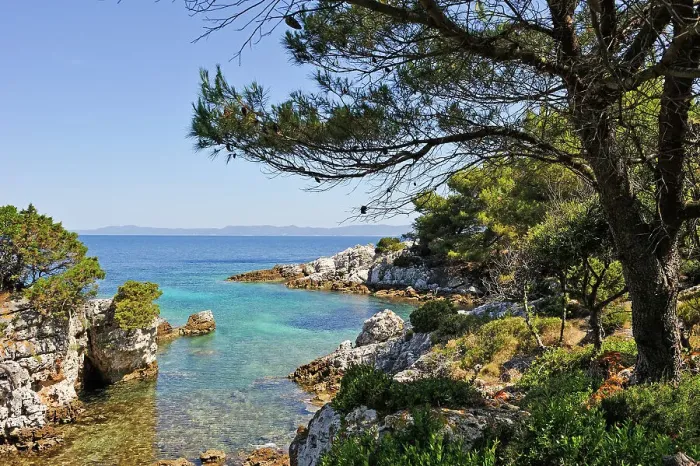 Framed Print : Small creek at north of Prezba island, Lastovo island, Croatia, Southeast Europe Framed Print : Small creek at north of Prezba island, Lastovo island, Croatia, Southeast Europe