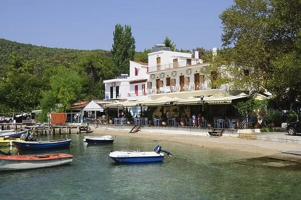 Small fishing harbour of Agnontas, Skopelos, Sporades Islands, Greek Islands
