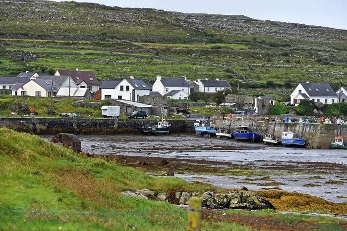 Framed Print : Small harbour of Rossaveel Lower, Inishmore, largest Aran Island, Galway Bay, County Galway, Connacht, Republic of Ireland Framed Print : Small harbour of Rossaveel Lower, Inishmore, largest Aran Island, Galway Bay, County Galway, Connacht, Republic of Ireland