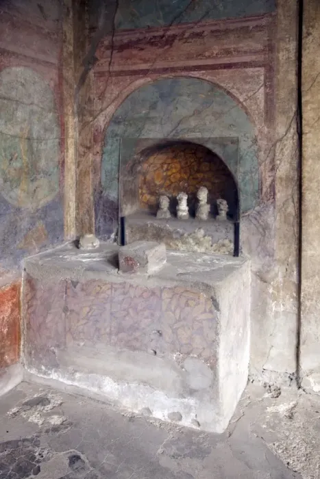 Framed Print : Small temple in House of the Menander, Pompeii, UNESCO World Heritage Site Framed Print : Small temple in House of the Menander, Pompeii, UNESCO World Heritage Site