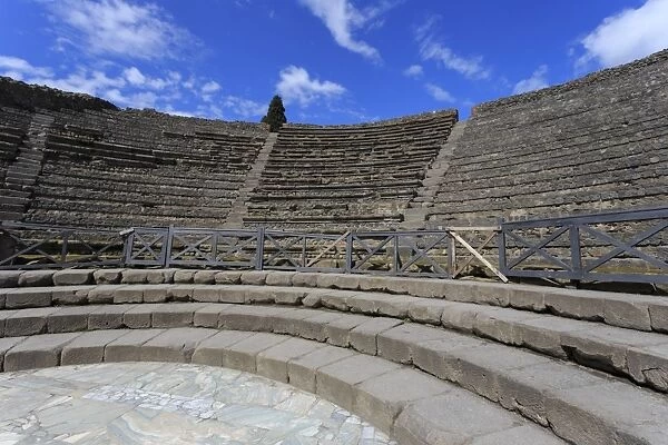 Small Theatre, Roman ruins of Pompeii, UNESCO World Heritage Site, Campania, Italy