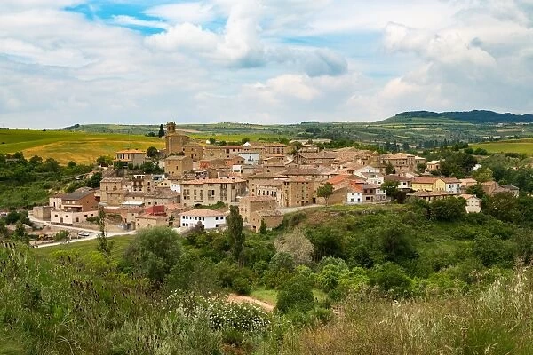 The small unspoilt town of Torres del Rio, Navarra, Spain, Europe