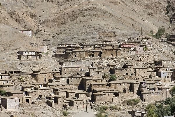 Small village in the High Atlas mountains near Taddert, south east of Marrakech
