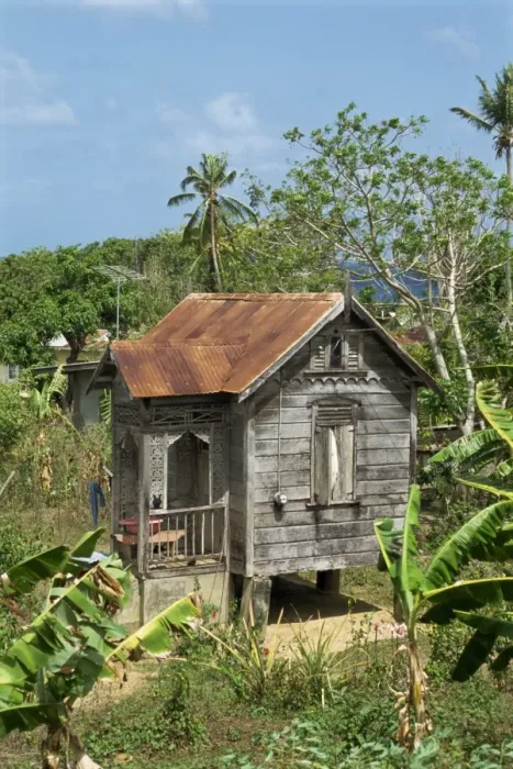 Framed Print : Small wooden house Framed Print : Small wooden house