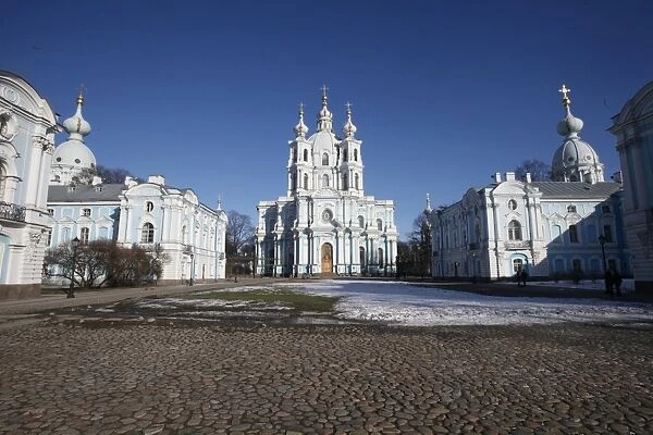 Smolny Cathedral, St. Petersburg, Russia, Europe