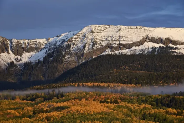 Framed Print : Snow-covered mountain in the Sneffels Range in the fall, Uncompahgre National Forest, Colorado, United States of America, North America Framed Print : Snow-covered mountain in the Sneffels Range in the fall, Uncompahgre National Forest, Colorado, United States of America, North America