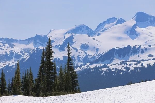 Snow covered mountains near Whistler, British Columbia, Canada, North America