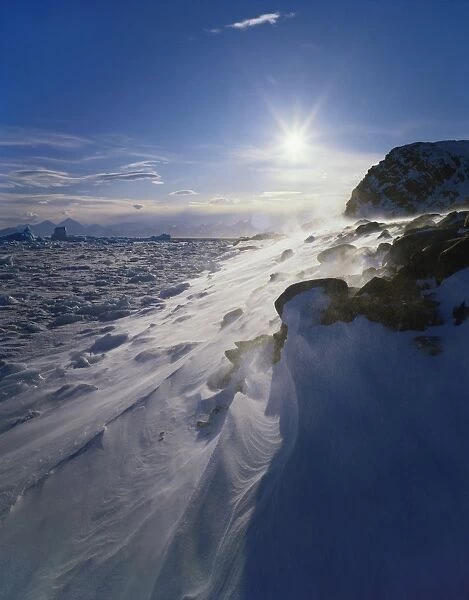 Snowdrifts at the Antarctic