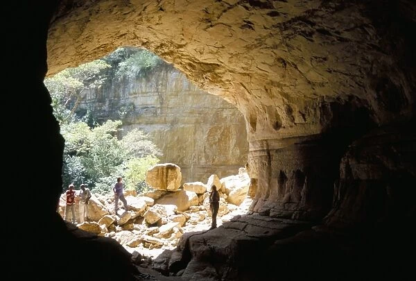 Sof Omar cave, exit into the downstream gorge, Southern Highlands, Ethiopia, Africa