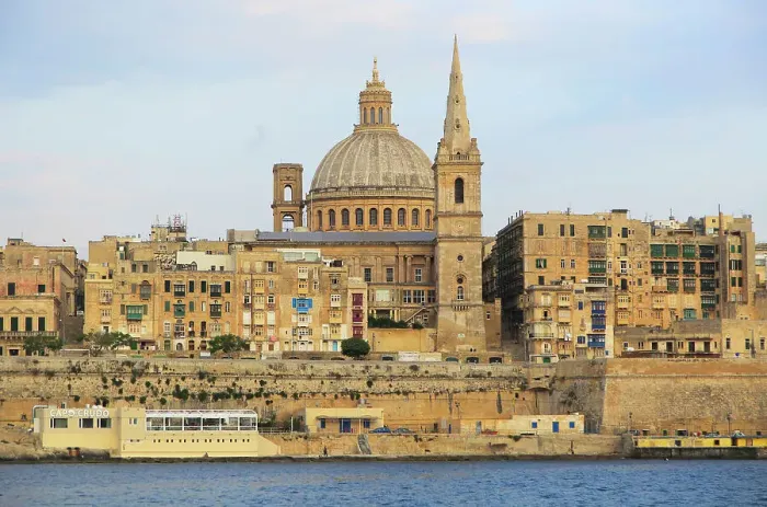 Framed Print : Soft evening light on buildings and churches, including dome of the Basilica of Our Lady of Mount Carmel church, UNESCO World Heritage Site, Valletta, Malta, Mediterranean, Europe Framed Print : Soft evening light on buildings and churches, including dome of the Basilica of Our Lady of Mount Carmel church, UNESCO World Heritage Site, Valletta, Malta, Mediterranean, Europe