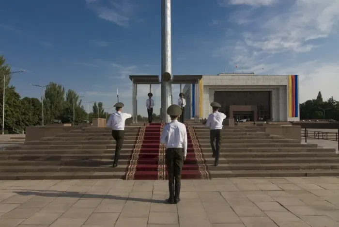 Framed Print : Soldiers at Ala-Too Square, Bishkek, Kyrgyzstan, Central Asia, Asia Framed Print : Soldiers at Ala-Too Square, Bishkek, Kyrgyzstan, Central Asia, Asia