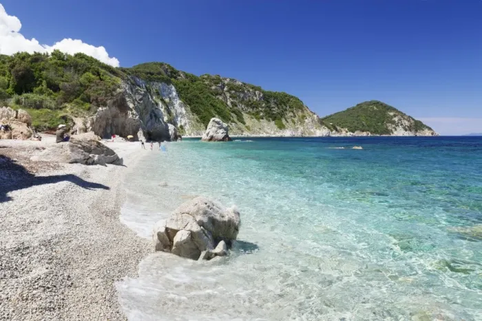 Framed Print : Sorgente Beach, Island of Elba, Livorno Province, Tuscany, Italy, Europe