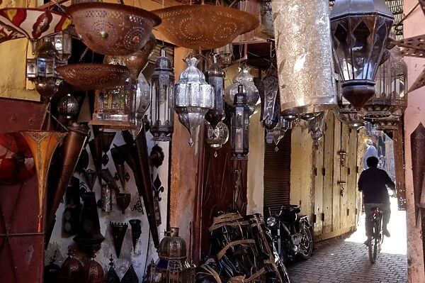 The souks in the Medina, Marrakesh, Morocco, North Africa, Africa