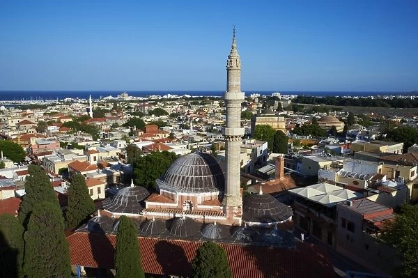 Souleiman Mosque, UNESCO World Heritage Site, Rhodes City, Rhodes, Dodecanese, Greek Islands, Greece, Europe