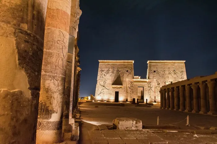Framed Print : Sound and light show at the Temple of Philae, Temple of Isis, UNESCO World Heritage Site, Agilkia Island, Aswan, Egypt, North Africa, Africa Framed Print : Sound and light show at the Temple of Philae, Temple of Isis, UNESCO World Heritage Site, Agilkia Island, Aswan, Egypt, North Africa, Africa