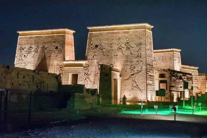 Framed Print : Sound and light show at the Temple of Philae, Temple of Isis, UNESCO World Heritage Site, Agilkia Island, Aswan, Egypt, North Africa, Africa Framed Print : Sound and light show at the Temple of Philae, Temple of Isis, UNESCO World Heritage Site, Agilkia Island, Aswan, Egypt, North Africa, Africa