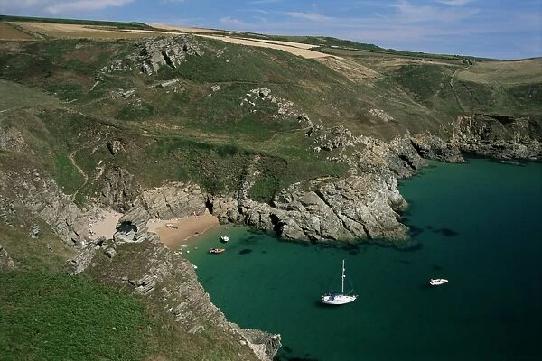 The south coast near Prawle Point, Devon, England, United Kingdom, Europe