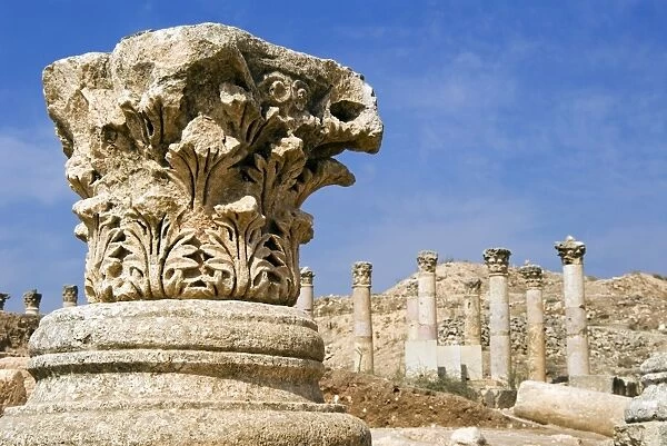 South Decumanus, Jerash (Gerasa), a Roman Decapolis city, Jordan, Middle East
