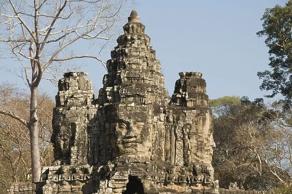 South Gate entrance to Angkor Thom, Angkor, UNESCO World Heritage Site