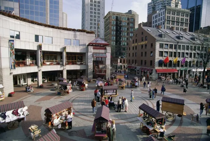 Framed Print : South Market in the Fanieul Hall market district