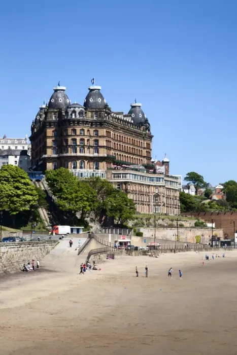 Framed Print : South Sands and Grand Hotel, Scarborough, North Yorkshire, Yorkshire, England, United Kingdom, Europe Framed Print : South Sands and Grand Hotel, Scarborough, North Yorkshire, Yorkshire, England, United Kingdom, Europe