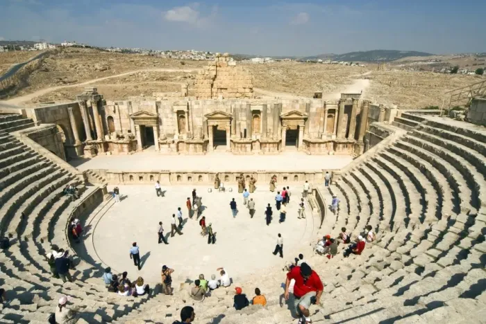 Framed Print : South Theatre, Jerash (Gerasa), a Roman Decapolis city, Jordan, Middle East Framed Print : South Theatre, Jerash (Gerasa), a Roman Decapolis city, Jordan, Middle East