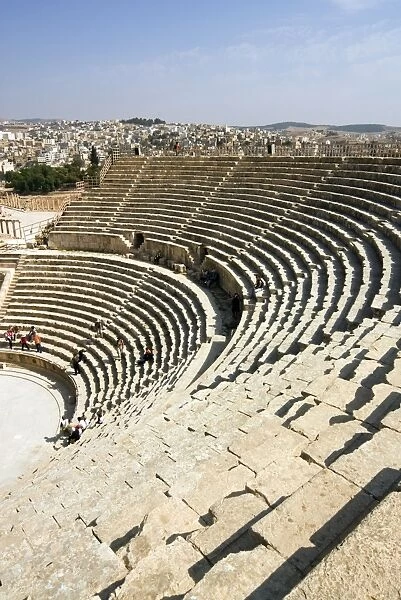 South Theatre, Jerash (Gerasa), a Roman Decapolis city, Jordan, Middle East