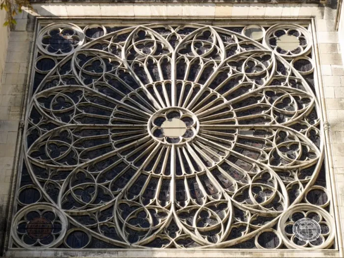 Framed Print : South transept rose window exterior, Troyes Cathedral, Champagne-Ardenne, France, Europe Framed Print : South transept rose window exterior, Troyes Cathedral, Champagne-Ardenne, France, Europe