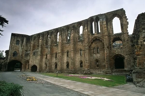 South wall of refectory and gatehouse