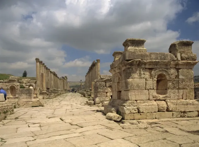 Framed Print : Southern Tetrapylon, Jerash, Jordan, Middle East Framed Print : Southern Tetrapylon, Jerash, Jordan, Middle East