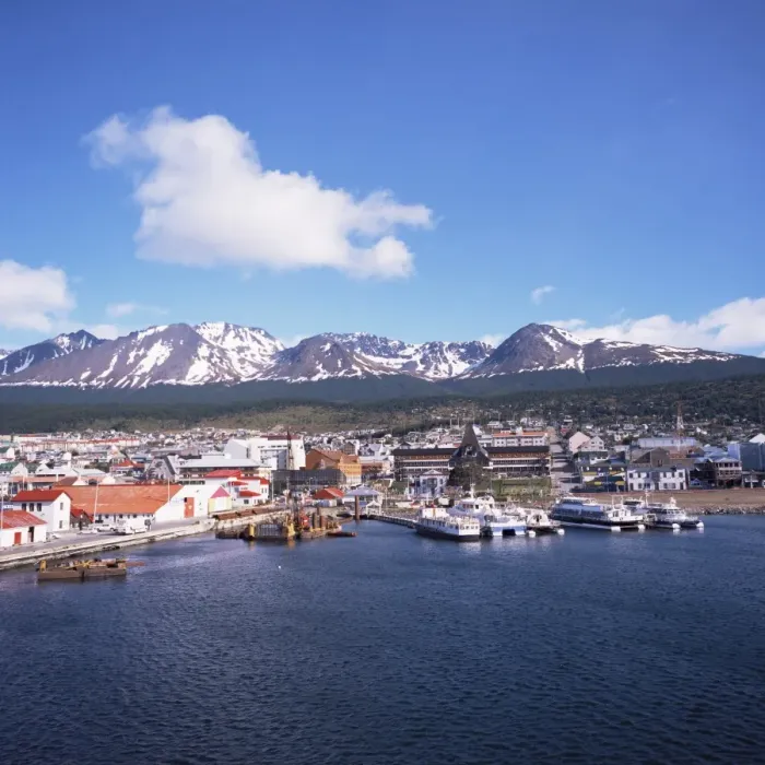 Framed Print : The southernmost port of Ushuaia, Argentina, South America Framed Print : The southernmost port of Ushuaia, Argentina, South America