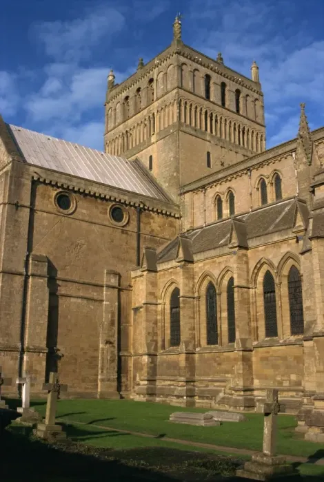 Framed Print : Southwell Minster, largely built by 1240, exterior from southeast, Southwell Framed Print : Southwell Minster, largely built by 1240, exterior from southeast, Southwell