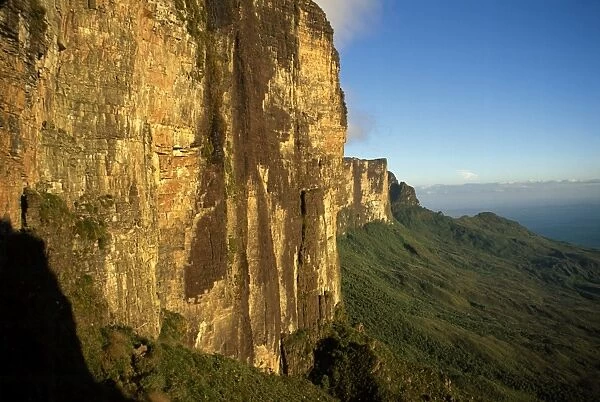 Southwestern cliff from ascent ledge, Mount Roraima (Cerro Roraima), Tepuis
