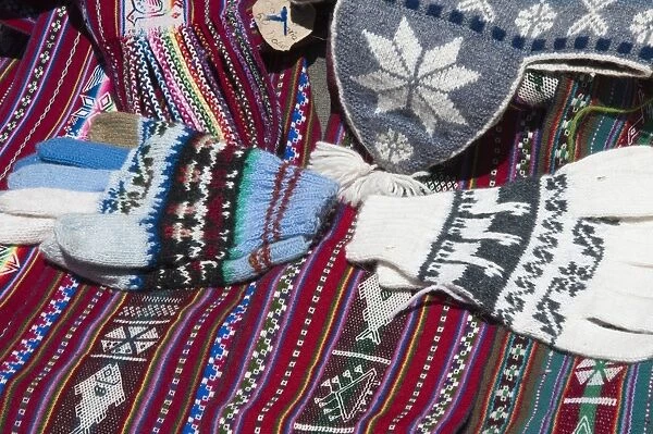 Souvenirs on Taquile Island, Lake Titicaca, Peru, South America