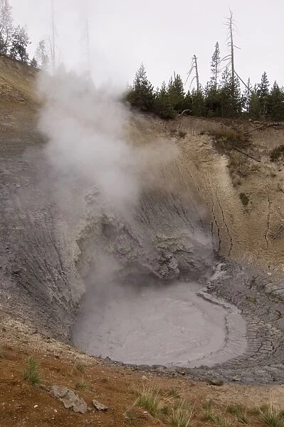 SP022058. Mud Volcano Area, Yellowstone National Park
