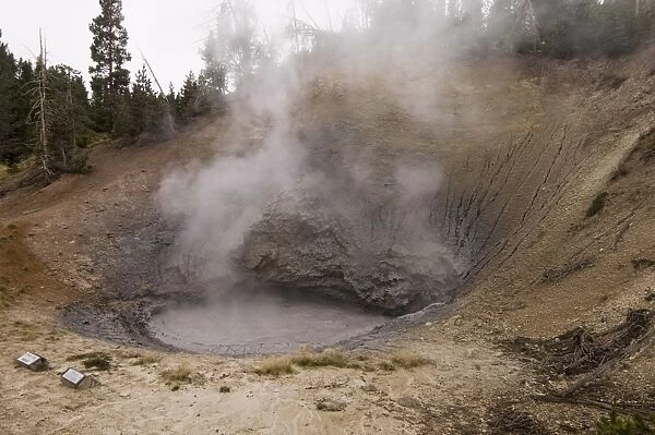 SP022060. Mud Volcano Area, Yellowstone National Park