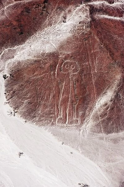 Spaceman, Lines and Geoglyphs of Nasca, UNESCO World Heritage Site, Peru, South America