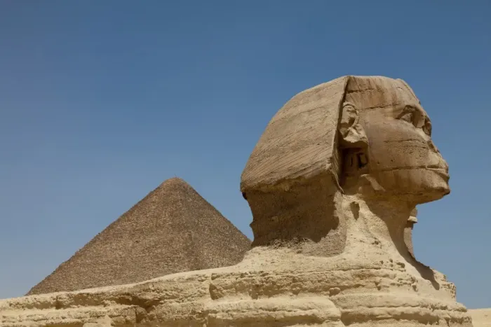 Framed Print : The Sphinx and the Great Pyramid in Giza, UNESCO World Heritage Site, near Cairo, Egypt, North Africa, Africa Framed Print : The Sphinx and the Great Pyramid in Giza, UNESCO World Heritage Site, near Cairo, Egypt, North Africa, Africa