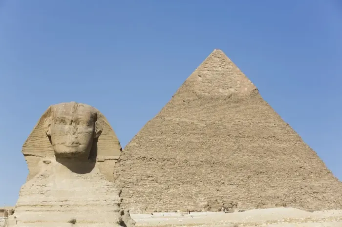 Framed Print : Sphinx and Pyramid of Chephren, The Giza Pyramids, UNESCO World Heritage Site, Giza Framed Print : Sphinx and Pyramid of Chephren, The Giza Pyramids, UNESCO World Heritage Site, Giza