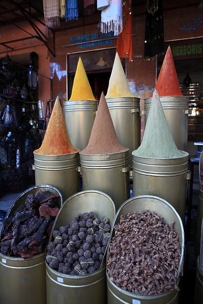 Spice shop, Marrakech, Morocco, North Africa, Africa