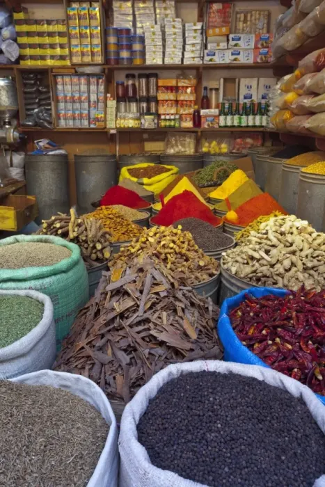 Framed Print : Spice store, Medina, Fes, Morocco, North Africa, Africa Framed Print : Spice store, Medina, Fes, Morocco, North Africa, Africa