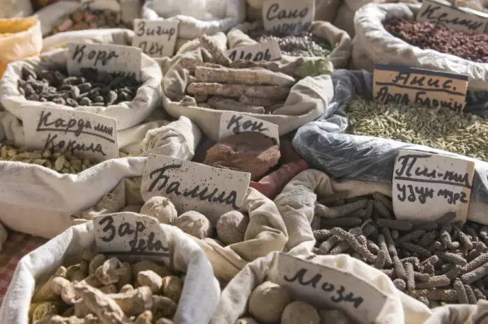Framed Print : Spices for sale at a market stand, Osh, Kyrgyzstan, Central Asia, Asia Framed Print : Spices for sale at a market stand, Osh, Kyrgyzstan, Central Asia, Asia