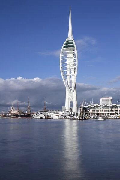 Spinnaker Tower, Gunwharf Quays, Portsmouth Harbour and Dockyard, Portsmouth, Hampshire, England, United Kingdom, Europe