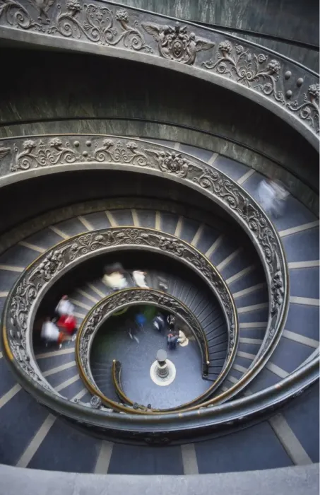 Framed Print : Spiral Staircase, Vatican Musuem, Rome, Italy