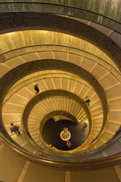 Framed Print : Spiral stairs of the Vatican Museums, designed by Giuseppe Momo in 1932, Rome, Lazio, Italy, Europe Framed Print : Spiral stairs of the Vatican Museums, designed by Giuseppe Momo in 1932, Rome, Lazio, Italy, Europe
