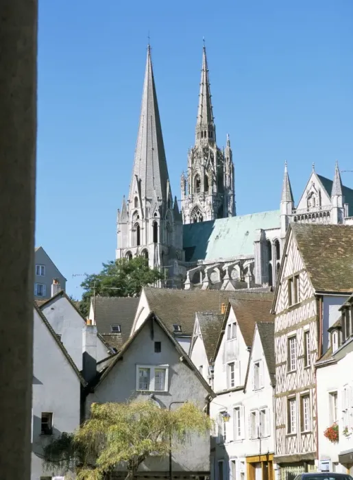 Framed Print : Spires of Notre Dame Cathedral, UNESCO World Heritage Site, and old town Framed Print : Spires of Notre Dame Cathedral, UNESCO World Heritage Site, and old town