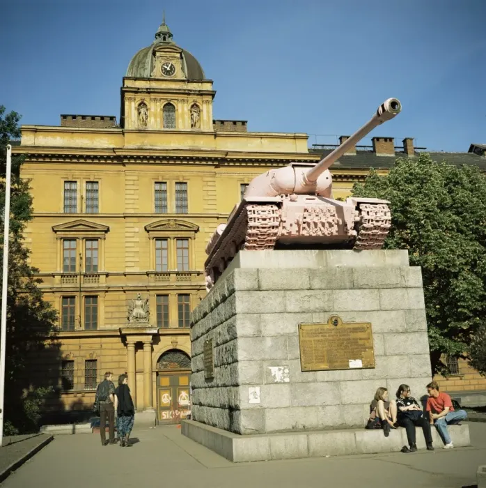 Framed Print : Square of Soviet Tankmen, Prague, Czech Republic, Europe Framed Print : Square of Soviet Tankmen, Prague, Czech Republic, Europe